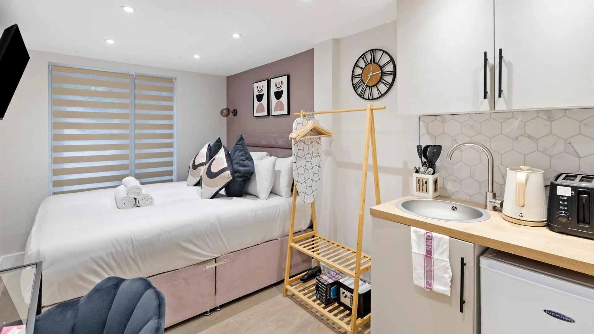 Apartment City Haven Luxe Studio With King Size Bed London Großbritannien